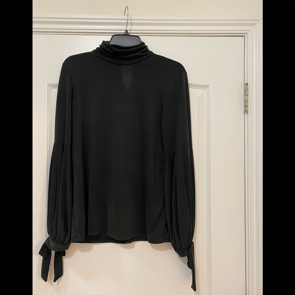 Black Turtle Neck with decorative sleeves